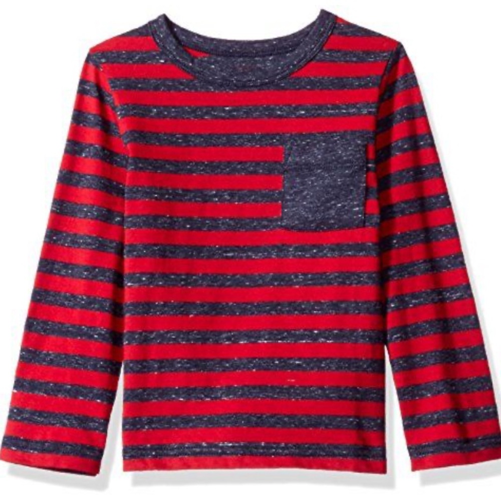 ๐3/$10 The Children's Place Red and Blue Long Sleeve Tee size 12-18m